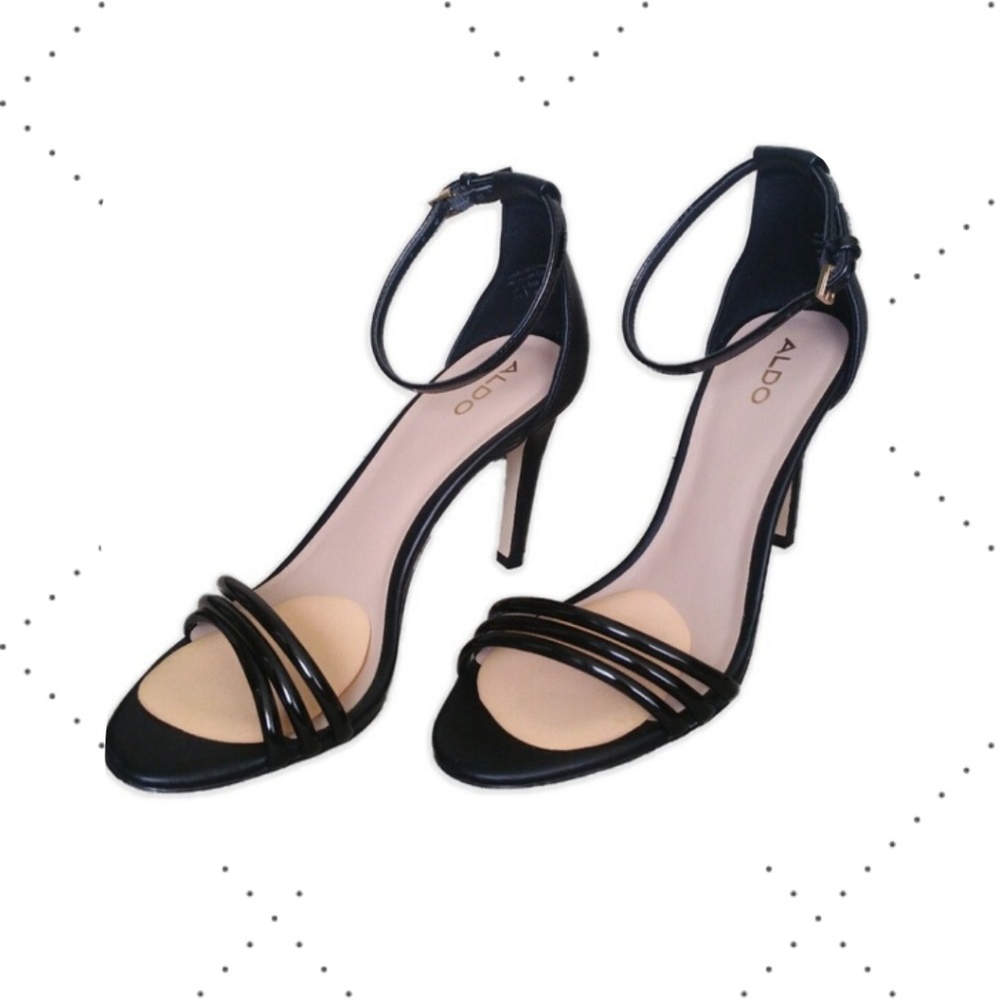 Womens Aldo Sandals Heels Fabrico-95 Black